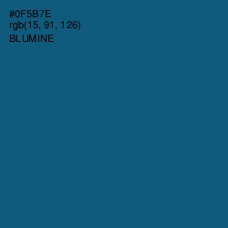 #0F5B7E - Blumine Color Image