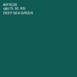 #0F5C55 - Deep Sea Green Color Image