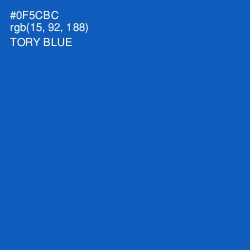 #0F5CBC - Tory Blue Color Image