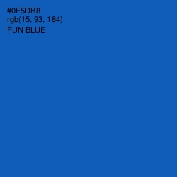 #0F5DB8 - Fun Blue Color Image