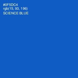 #0F5DC4 - Science Blue Color Image
