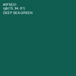 #0F5E51 - Deep Sea Green Color Image
