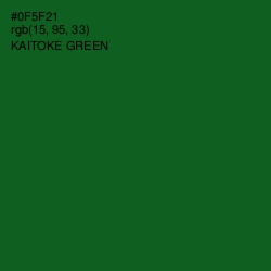 #0F5F21 - Kaitoke Green Color Image