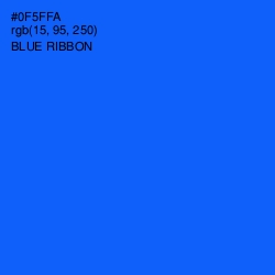 #0F5FFA - Blue Ribbon Color Image