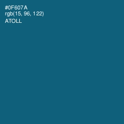 #0F607A - Atoll Color Image