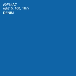 #0F64A7 - Denim Color Image