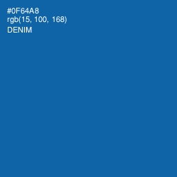 #0F64A8 - Denim Color Image