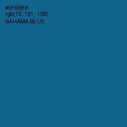 #0F658B - Bahama Blue Color Image