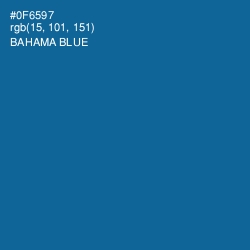 #0F6597 - Bahama Blue Color Image