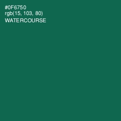 #0F6750 - Watercourse Color Image