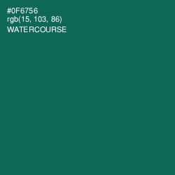 #0F6756 - Watercourse Color Image