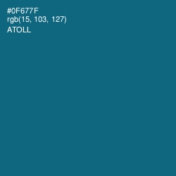 #0F677F - Atoll Color Image