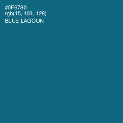 #0F6780 - Blue Lagoon Color Image