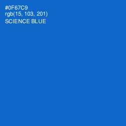 #0F67C9 - Science Blue Color Image