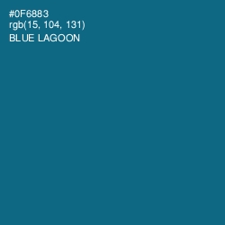 #0F6883 - Blue Lagoon Color Image