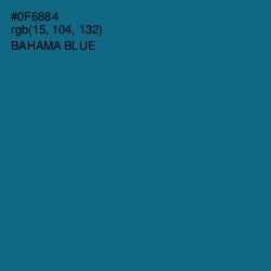 #0F6884 - Bahama Blue Color Image