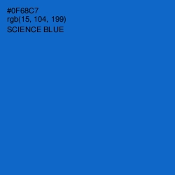 #0F68C7 - Science Blue Color Image