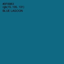 #0F6983 - Blue Lagoon Color Image