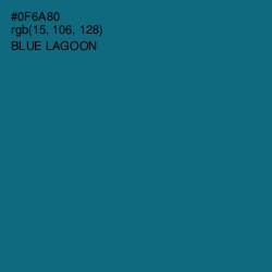 #0F6A80 - Blue Lagoon Color Image