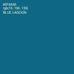 #0F6A85 - Blue Lagoon Color Image