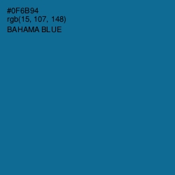 #0F6B94 - Bahama Blue Color Image