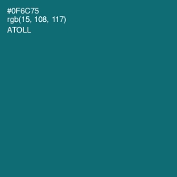 #0F6C75 - Atoll Color Image