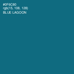 #0F6C80 - Blue Lagoon Color Image