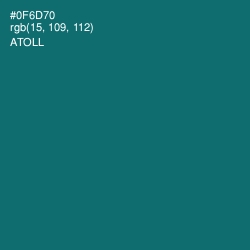 #0F6D70 - Atoll Color Image