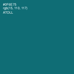 #0F6E75 - Atoll Color Image