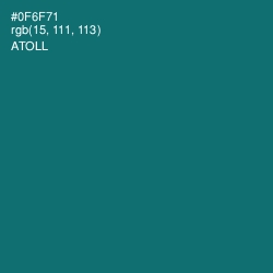 #0F6F71 - Atoll Color Image