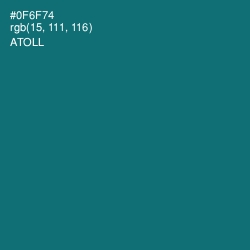 #0F6F74 - Atoll Color Image