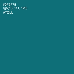 #0F6F78 - Atoll Color Image