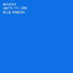 #0F6FE4 - Blue Ribbon Color Image