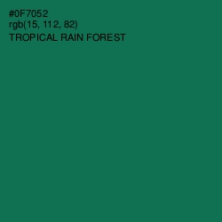 #0F7052 - Tropical Rain Forest Color Image