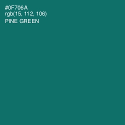 #0F706A - Pine Green Color Image