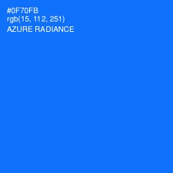 #0F70FB - Azure Radiance Color Image