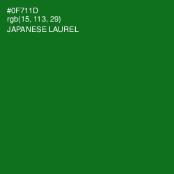 #0F711D - Japanese Laurel Color Image