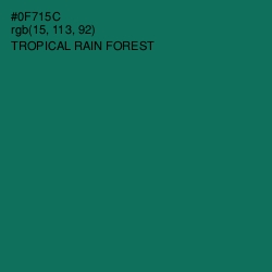 #0F715C - Tropical Rain Forest Color Image