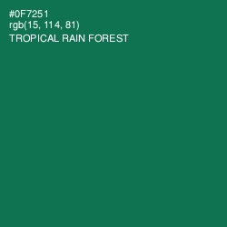 #0F7251 - Tropical Rain Forest Color Image