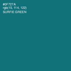 #0F727A - Surfie Green Color Image