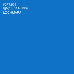 #0F72C6 - Lochmara Color Image