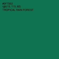 #0F7352 - Tropical Rain Forest Color Image