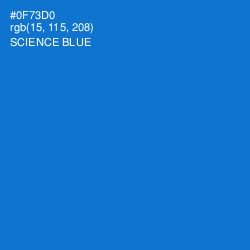 #0F73D0 - Science Blue Color Image