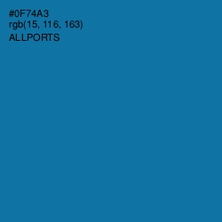 #0F74A3 - Allports Color Image