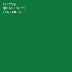 #0F7739 - Fun Green Color Image