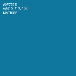 #0F779E - Matisse Color Image