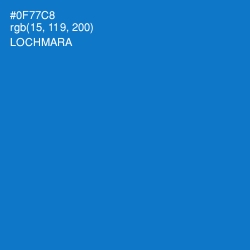 #0F77C8 - Lochmara Color Image