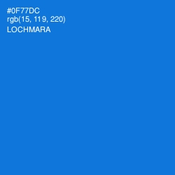 #0F77DC - Lochmara Color Image