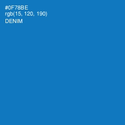 #0F78BE - Denim Color Image