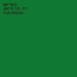 #0F7933 - Fun Green Color Image